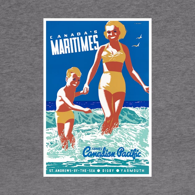 Vintage Travel Poster Canada Maritimes by vintagetreasure